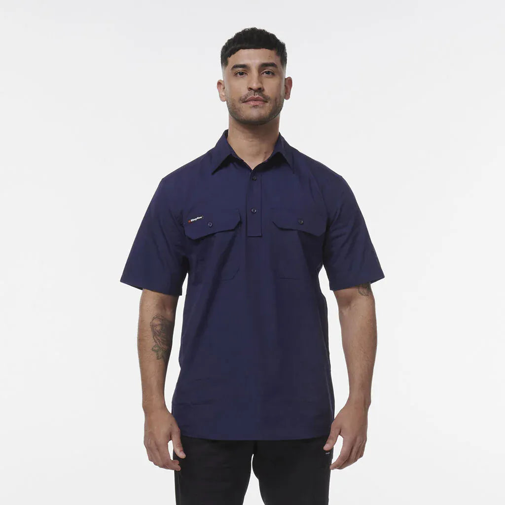 KingGee Workcool Vented Closed Front Short Sleeve Shirt K14032